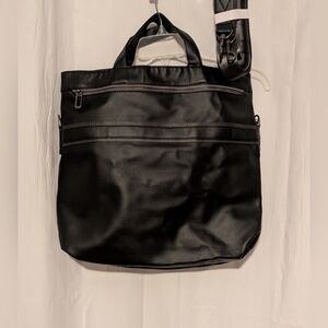 Golden Pacific Men's Black Tote Bag with Detachable Strap RFID Protected